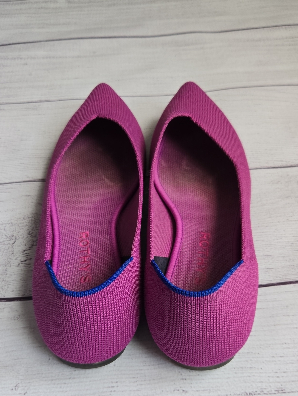 Rothy's Fuschia Original Point - Sz 8 - Picture 2 of 5